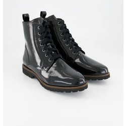 Sioux Schuhe - Meredith-733-WF-H Lackleder (Schwarz, Gr. 41)