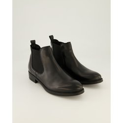 Zahira Schuhe - 10396 Leder und Textil (Schwarz, Gr. 37)