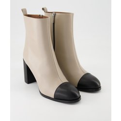 Konstantin Starke Schuhe - Vitello Tortora / Mousse Nero Glattleder (Beige, Gr. 39)