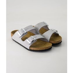 Birkenstock Schuhe - Arizona Kids Synthetik (Silber, Gr. 32)