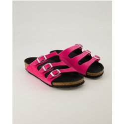 Birkenstock Schuhe - Florida Kids Samt Vegan Samt (Pink, Gr. 31)