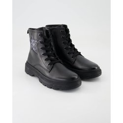 Geox Schuhe - Kiddartah Girl Leder und Textil (Schwarz, Gr. 38)