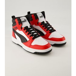 Puma Schuhe - Rebound V6 Mid Jr. Synthetik (Weiß, Gr. 38)
