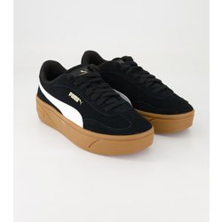 Puma Schuhe - Puma Club II Era Platform Veloursleder (Schwarz, Gr. 39)