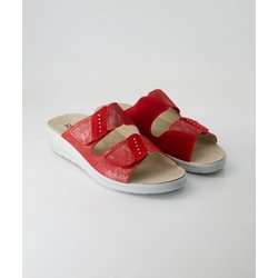 Rohde Schuhe - Latina Leder und Veloursleder (Rot, Gr. 40)