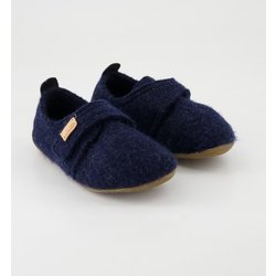 Living Kitzbühel Schuhe - Klettmodell Lederferse Veloursleder und Textil (Blau, Gr. 26)