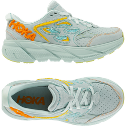 HOKA Clifton L Embroidery Blau Gelb