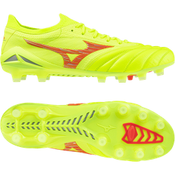 Mizuno Morelia Neo IV Alpha Made in Japan FG Dyna Gelb Rot Gelb F45