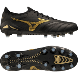 Mizuno Morelia Neo IV Made in Japan FG Aurum Schwarz Gold F50