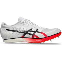 Asics Metaspeed MD Weiß Rot Turnschuhe, Größe 43,5 - EUR