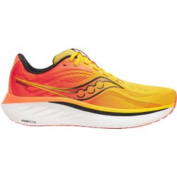 Saucony Ride 18 Schuhe Gelb Orange SS25, Größe 42 - EUR