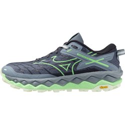 Trail-Schuhe Mizuno Wave Mujin 10 Blau Grün Damen SS25, Größe 37 - EUR