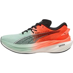 Puma Deviate NITRO 3 Hyrox Rot Grün AW25 Damenschuhe, Größe 37 - EUR