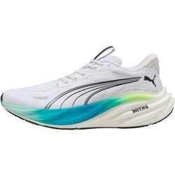 Puma Magnify NITRO 3 Weiß Blau AW25 Damenlaufschuhe, Größe 42,5 - EUR