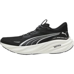 Puma Magnify NITRO 3 Schuhe Schwarz Weiß AW25, Größe 49.5 EUR