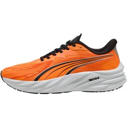 Puma Velocity NITRO 4 Schuhe Orange Schwarz AW25, Größe 49.5 EUR