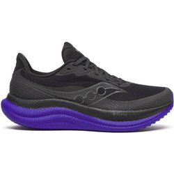 Saucony Triumph 23 GTX Schuhe Schwarz Lila AW25, Größe 43 - EUR