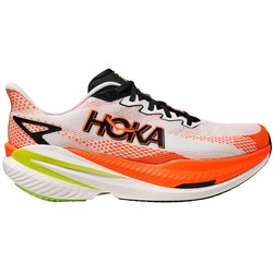 Hoka Mach X 3 Schuhe Weiß Orange AW25, Größe EU 43 1/3