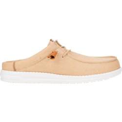 HeyDude - Wally Slip Canvas - Sandalen Gr 43 beige/weiß