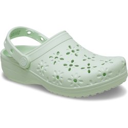 Crocs - Classic Floral Cut Out Clog - Sandalen Gr 38/39 grün