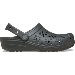 Crocs - Classic Floral Cut Out Clog - Sandalen Gr 37-38 grau