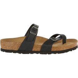 Birkenstock - Mayari Oiled Leather - Sandalen Gr 37 - Regular braun/schwarz