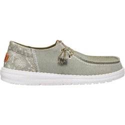 HeyDude - Women's Wendy Funk Embroidered Floral - Sneaker Gr 37 grau