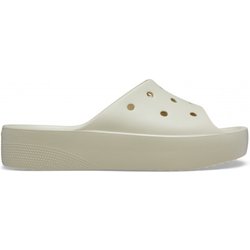 Crocs - Women's Classic Platform Slide - Sandalen Gr 11 grau/beige
