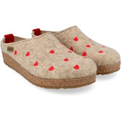 Haflinger - Women's Grizzly Cuoricini - Hüttenschuhe Gr 37 beige