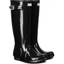 Hunter Boots - Women's Original Tall Gloss - Gummistiefel Gr 37 schwarz