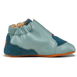 Affenzahn - Kid's Krabbelschuh Leder Crawly - Barfußschuhe Gr 18/19 türkis