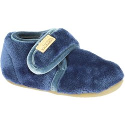 Living Kitzbühel - Baby's Klettschuh Samt Unifarben - Hüttenschuhe Gr 19 blau