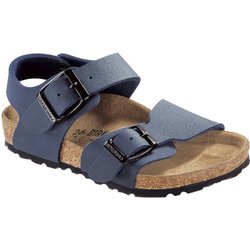 Birkenstock - Kid's New York Birkibuc - Sandalen Gr 25 - Narrow blau