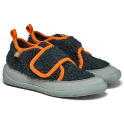 Affenzahn - Kid's Hausschuh Vegan Fleecy - Hüttenschuhe Gr 21 grau