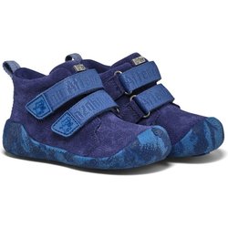 Affenzahn - Kid's Lauflerner Übergangsschuh Leder Talky - Barfußschuhe Gr 20 elephant /blau