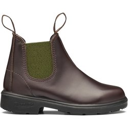 Blundstone - Kid's #2394 Brown Leather With Olive Elastic - Freizeitstiefel Gr 29 grau