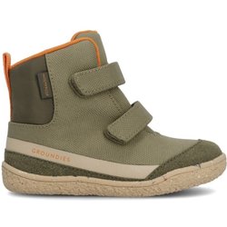 Groundies - Kid's Ottawa - Barfußschuhe Gr 22 khaki /orange