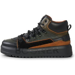 BOGNER Low Boots Antwerp für Herren - Schwarz/Cognac/Oliv-Grün - 39