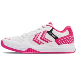 hummel All Court Handballschuhe - bright white/raspberry...