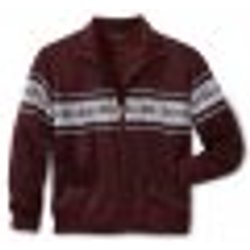 Norweger Strickjacke, bordeaux