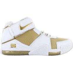 Nike LeBron Zoom 2 II - Maccabi - Herren Basketball Schuhe Weiß-Gold DJ4892-100