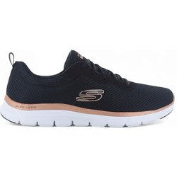 SKECHERS Flex Appeal 4.0 Brilliant View - Damen Sneakers Schuhe Schwarz 149303-BKRG