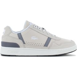 LACOSTE T-CLIP - Herren Sneakers Schuhe Leder Beige 747SMA00672B7