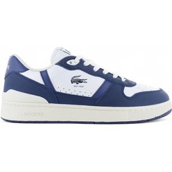 LACOSTE T-Clip Set 224 - Herren Sneakers Schuhe Leder Weiß-Blau 748SMA0042042