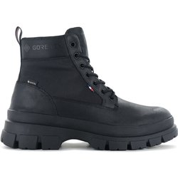 Tommy Hilfiger Chunky Leather Hybrid Boot GTX - GORE-TEX - Herren Stiefel Leder Schwarz FM0FM03800-BDS