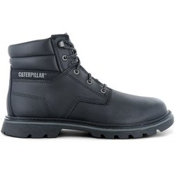 CAT Caterpillar Quadrate - Herren Winter Stiefel Boots Leder Schwarz P723802