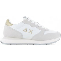 SUN68 Ally Gold Silver - Damen Sneakers Schuhe Weiß Z35202-01