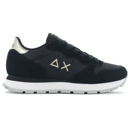 SUN68 Ally Gold Silver - Damen Sneakers Schuhe Schwarz Z44202-4311