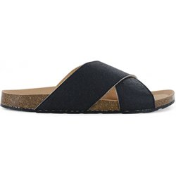 NAE Vegan Shoes TUPAI - Herren klassische Sandalen Schwarz - Hergestellt in Spanien