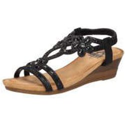 2Go Fashion Keilsandale Damen schwarz